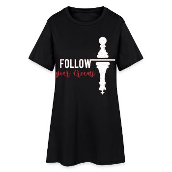 échecs - Robe T-shirt Femme - noir - Devant