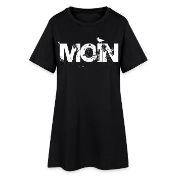 BONJOUR - Robe T-shirt Femme - noir - Devant