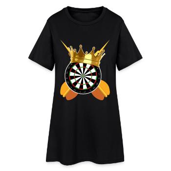 Fléchettes Fléchettes Fléchettes - Robe T-shirt Femme - noir - Devant