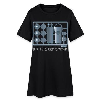 Le petit kit du joueur de pétanque - Robe T-shirt Femme - noir - Devant