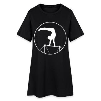 Barres parallèles Sports Athlétisme Gymnastique - Robe T-shirt Femme - noir - Devant