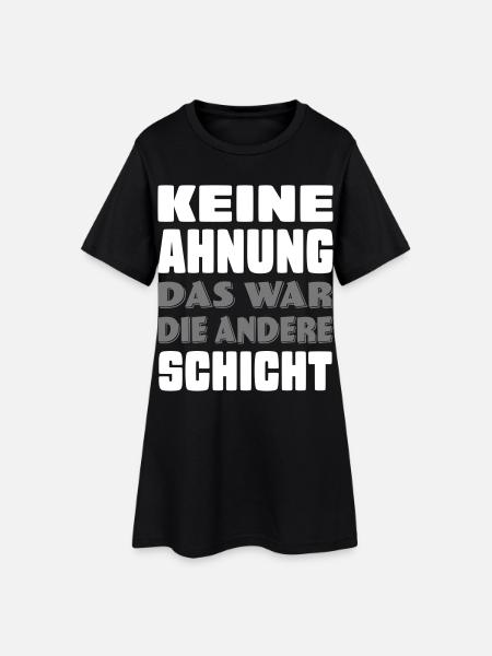 lustige Sprüche - Frauen T-Shirt-Kleid - Schwarz