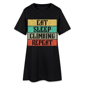 Escalade escalade - Robe T-shirt Femme - noir - Devant