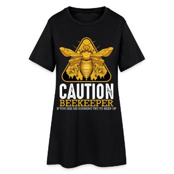 Beekeeper Beekeeper Bee Guard - Women’s T-Shirt Dress - black - Front