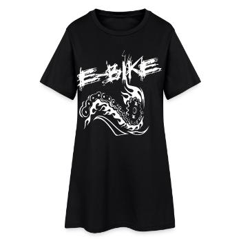 Cycliste électrique - Robe T-shirt Femme - noir - Devant