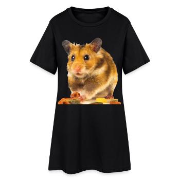 I am hamster - Robe T-shirt Femme - noir - Devant