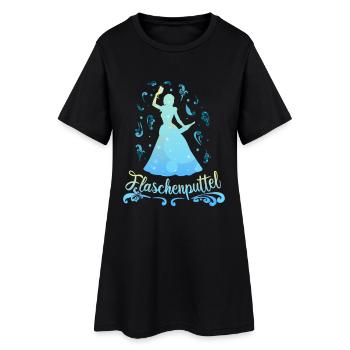Pupitre de bouteille - Célibataires JGA Princesse - Robe T-shirt Femme - noir - Devant