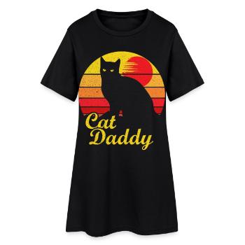 Cat Daddy Best Cat Dad - Robe T-shirt Femme - noir - Devant