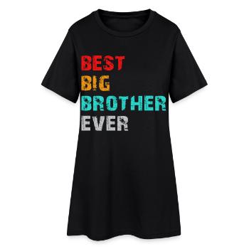 meilleur grand frère de tous les temps - Robe T-shirt Femme - noir - Devant