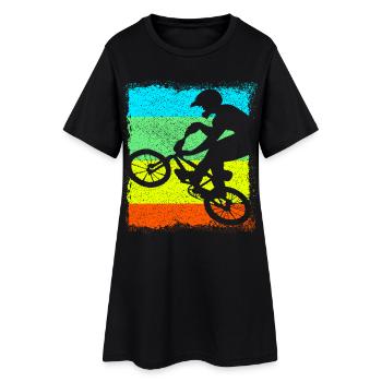 BMX / Bmx Bike Vélo - Robe T-shirt Femme - noir - Devant