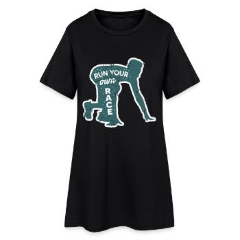 Motivation du coureur - Robe T-shirt Femme - noir - Devant