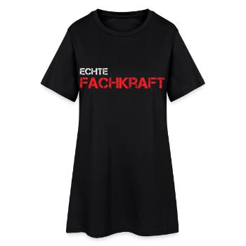 Fachkraft Beruf Arbeit Büro Baustelle Humor Spaß - Frauen T-Shirt-Kleid - Schwarz - Vorne