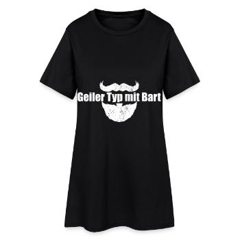 Geiler Typ Mit Bart Bartträger Barbier Vollbart - Frauen T-Shirt-Kleid - Schwarz - Vorne