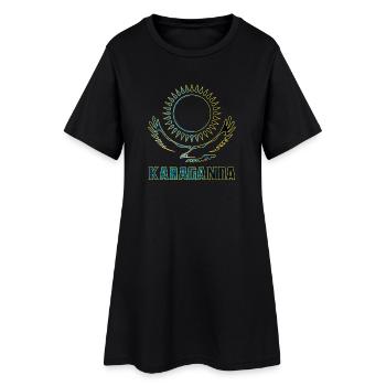 Cadeau Karaganda Kazakhstan - Robe T-shirt Femme - noir - Devant
