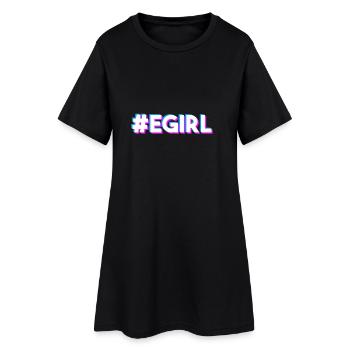 E-Girl Egirl disant - Robe T-shirt Femme - noir - Devant