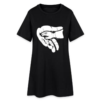 Father and daughter - Women’s T-Shirt Dress - black - Front