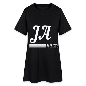 Ja, aber... - Frauen T-Shirt-Kleid - Schwarz - Vorne