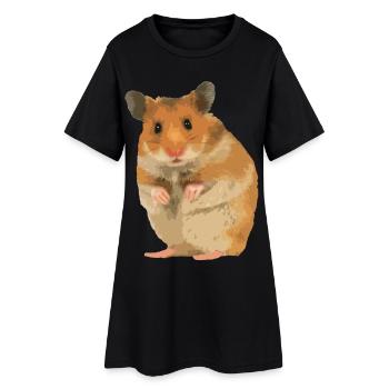 Hamster - Robe T-shirt Femme - noir - Devant