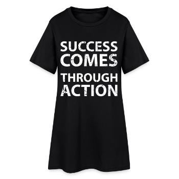 motivation - Robe T-shirt Femme - noir - Devant