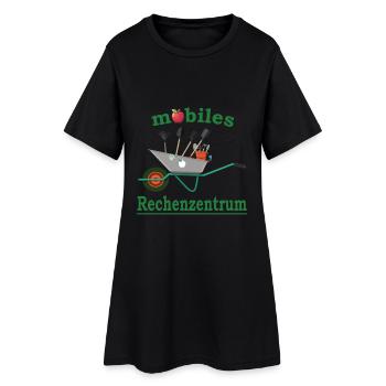 Garten Gärtner Hobbygärtner mobiles Rechenzentrum - Frauen T-Shirt-Kleid - Schwarz - Vorne