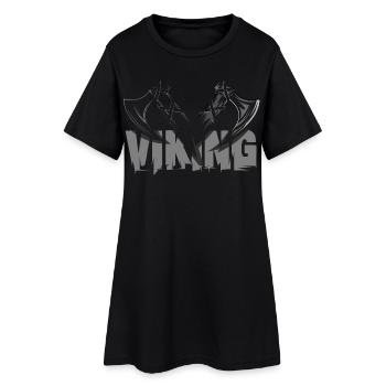 viking axt ax symbol vikings wikinger - Frauen T-Shirt-Kleid - Schwarz - Vorne