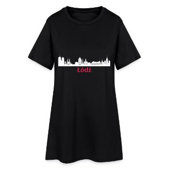 Lodz Pologne Capitale Skyline Łódź Polska - Robe T-shirt Femme - noir - Devant
