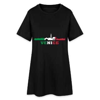 Venise City Skyline Italie Landmark, Venezia Italia - Robe T-shirt Femme - noir - Devant
