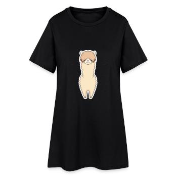 Llama - Women’s T-Shirt Dress - black - Front
