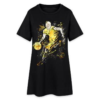 Basketball - Basketball Spieler - Basketballer - Frauen T-Shirt-Kleid - Schwarz - Vorne