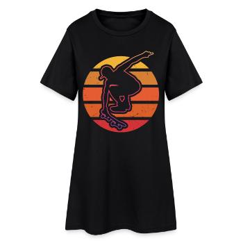 Skateboarder - Women’s T-Shirt Dress - black - Front