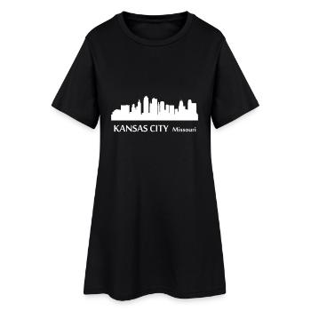 Kansas City City USA Missouri Etat d'Amérique - Robe T-shirt Femme - noir - Devant
