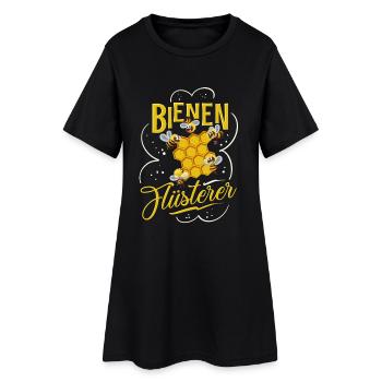 Bienen Flüsterer - Frauen T-Shirt-Kleid - Schwarz - Vorne
