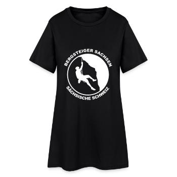 Bergsteiger Sächsische Schweiz Logo - Frauen T-Shirt-Kleid - Schwarz - Vorne