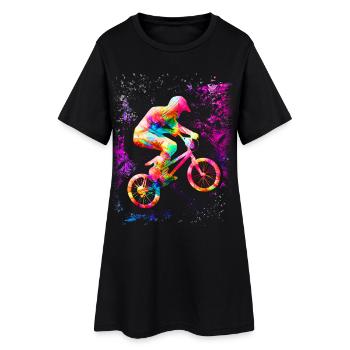 BMX - Coureur de BMX - BMX - Robe T-shirt Femme - noir - Devant