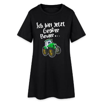 Ich Bin Jetzt Großer Bruder - Frauen T-Shirt-Kleid - Schwarz - Vorne