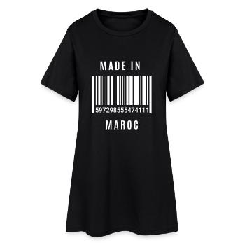Made in Maroc - Robe T-shirt Femme - noir - Devant