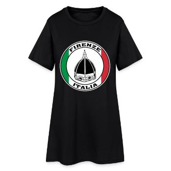 Firenze Italia Florence City Souvenir Italienische Flagge - Frauen T-Shirt-Kleid - Schwarz - Vorne