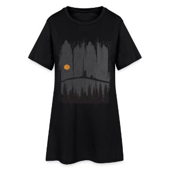 Montagnes du Harz - Cadeau de randonnée du Harz Brocken - Robe T-shirt Femme - noir - Devant