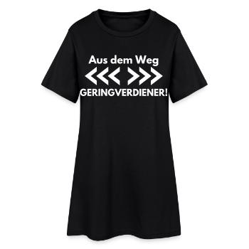 Investor - Aktien Börse Dividende - Frauen T-Shirt-Kleid - Schwarz - Vorne
