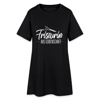 Un coiffeur passionné - Robe T-shirt Femme - noir - Devant