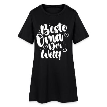 Beste Oma Der Welt! - Frauen T-Shirt-Kleid - Schwarz - Vorne