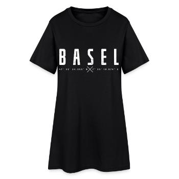 Basel, Switzerland - Women’s T-Shirt Dress - black - Front