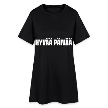 Hello good afternoon Finnish - Women’s T-Shirt Dress - black - Front