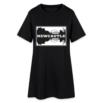 Newcastle Angleterre Voyage Skyline Souvenirs Silhouet - Robe T-shirt Femme - noir - Devant