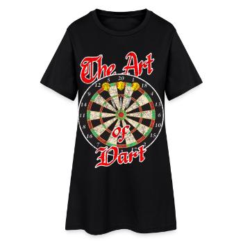 Sport de fléchettes - Robe T-shirt Femme - noir - Devant