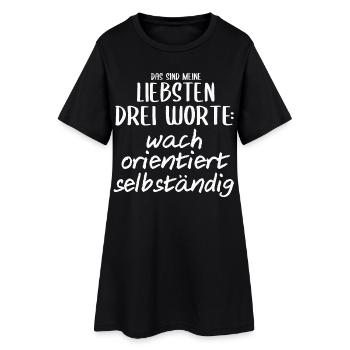 Anästhesie Anästhesist Spruch wach Geschenk lustig - Frauen T-Shirt-Kleid - Schwarz - Vorne
