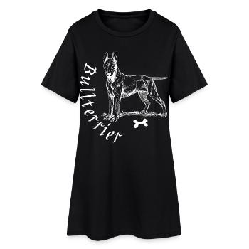 Bullterrier - Robe T-shirt Femme - noir - Devant