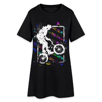 BMX Vélo / BMX Bike / BMX Freestyle - Robe T-shirt Femme - noir - Devant