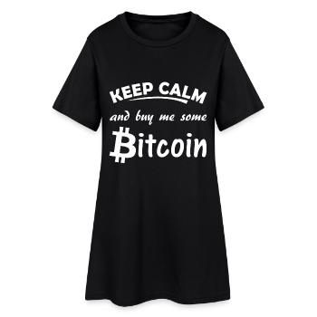 Bitcoin - Robe T-shirt Femme - noir - Devant