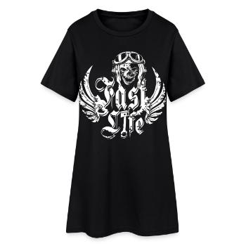 La vie des motards - Robe T-shirt Femme - noir - Devant